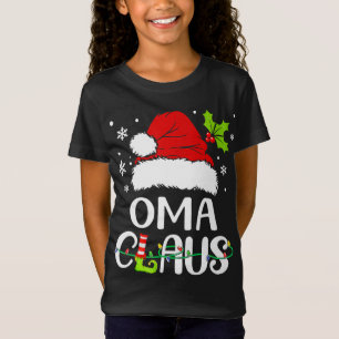 Christmas Pyjamas Santa Claus Xmas Oma Claus T-Shirt