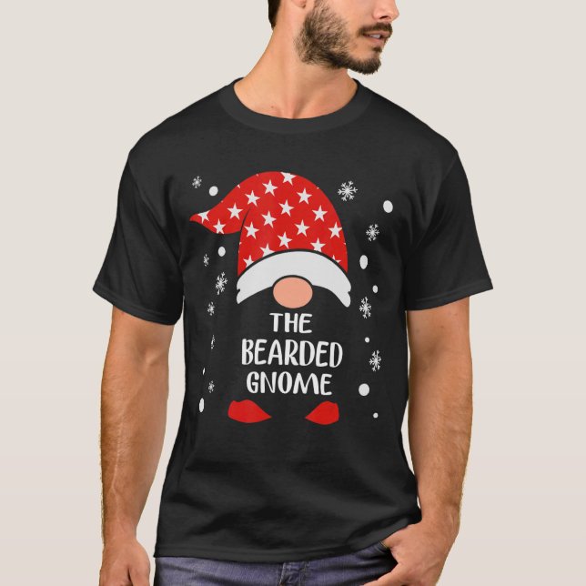 Christmas pyjamas   The Bearded Gnome   Family T-Shirt (Front)
