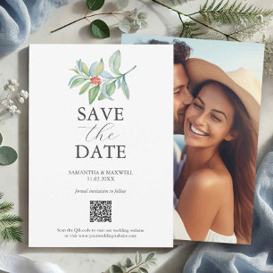 Christmas QR Code Save The Dates Date