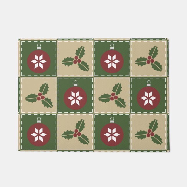 Christmas Quilt Doormat (Front)