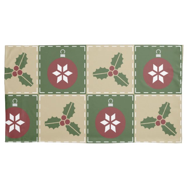 Christmas Quilt Pillowcase (Front)