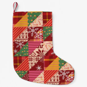 Christmas Quilt Small Christmas Stocking