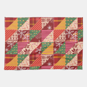 Christmas Quilt Tea Towel