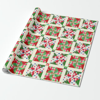 Christmas Quilt Wrapping Paper