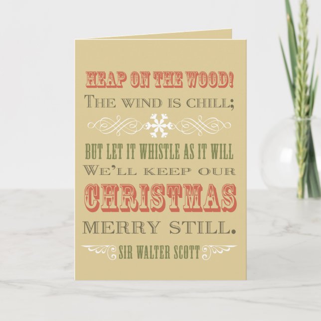 Christmas Quote Card (Front)