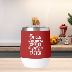 Christmas quote funny party spirits taster red