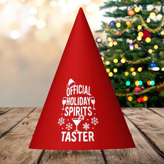 Christmas quote funny party spirits taster red party hat (Creator Uploaded)