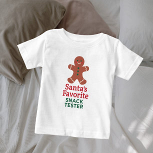 Christmas quote funny snack tester baby T-Shirt