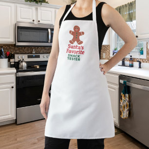 Christmas quote funny snack tester gingerbread apron