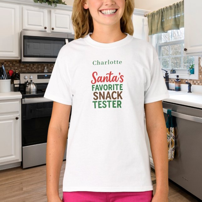 Christmas quote funny snack tester name T-Shirt (Creator Uploaded)