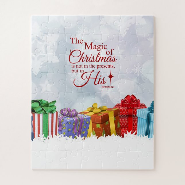 Christmas Quote & Gifts Jigsaw Puzzle (Vertical)