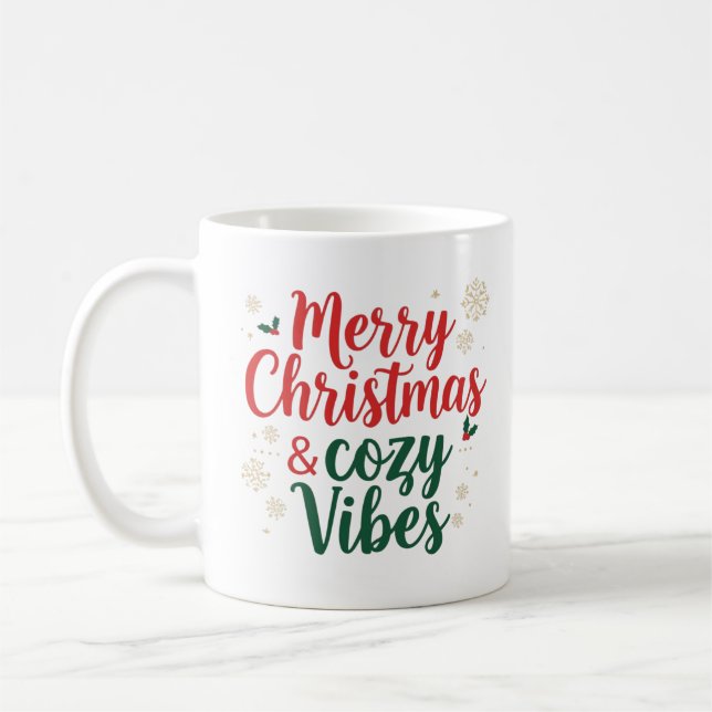 Christmas Quote Mug , Holiday Gift Mug (Left)