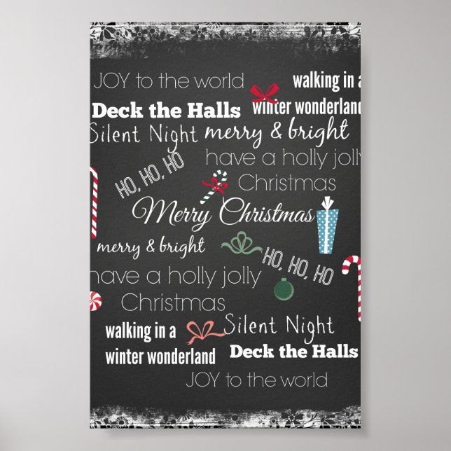 Christmas Quote Typography Poster (Front)