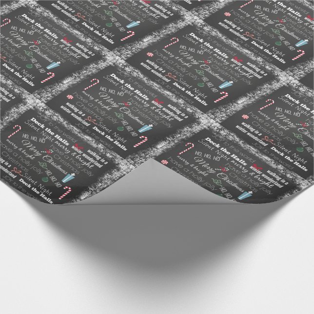 Christmas Quote Typography Wrapping Paper (Corner)