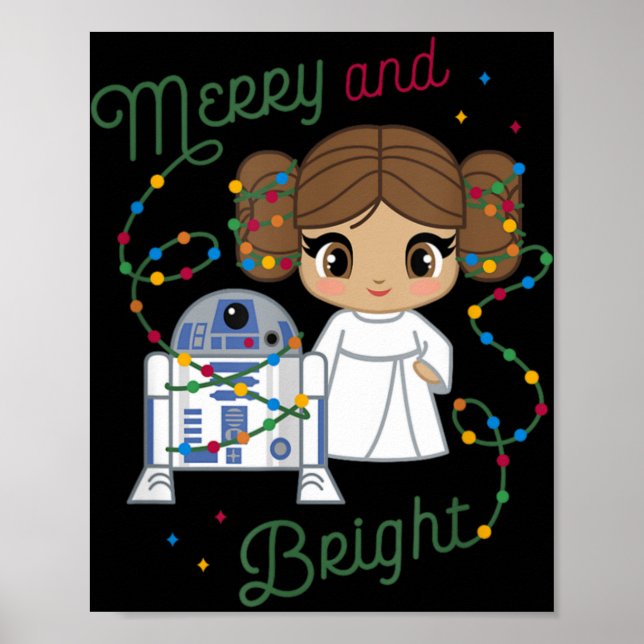 Christmas R2 D2 Merry And T Shirt  Poster (Front)
