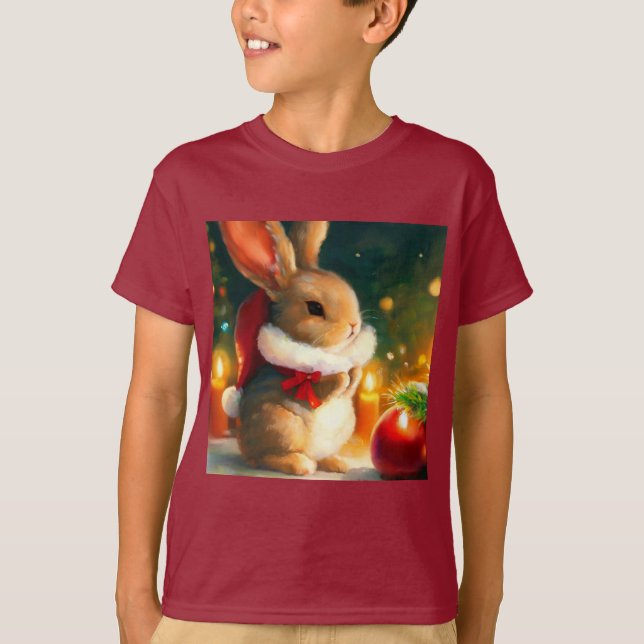 Christmas Rabbit 1 T-Shirt (Front)