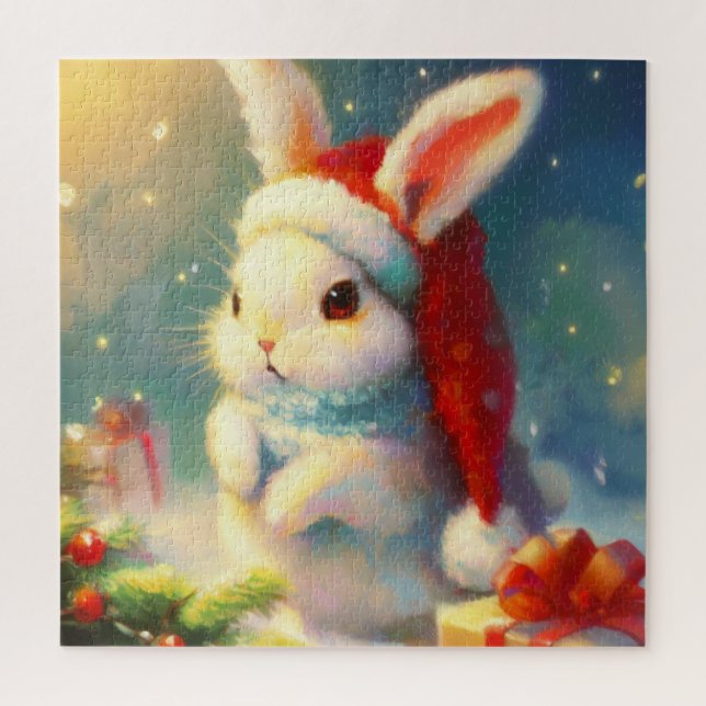 Christmas Rabbit (2) Jigsaw Puzzle (Vertical)