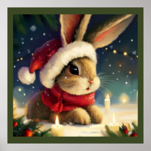 Christmas Rabbit 4 Poster
