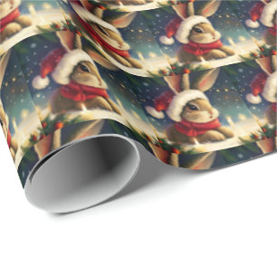 Christmas Rabbit 4 Wrapping Paper