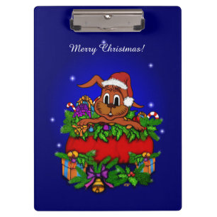 Christmas Rabbit Clipboard