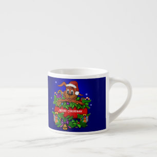 Christmas Rabbit Espresso Cup