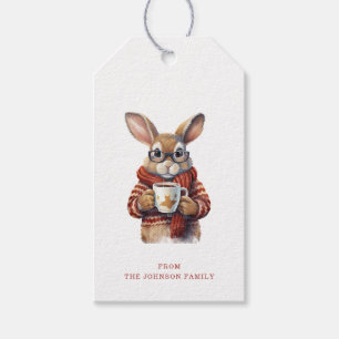 Christmas Rabbit Gift Tags