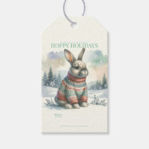 Christmas Rabbit Hoppy Holidays