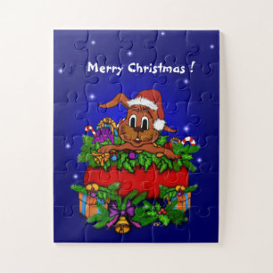 Christmas Rabbit Jigsaw Puzzle