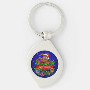 Christmas Rabbit Key Ring
