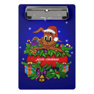 Christmas Rabbit Mini Clipboard