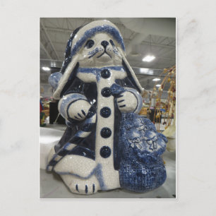 Christmas Rabbit Postcard