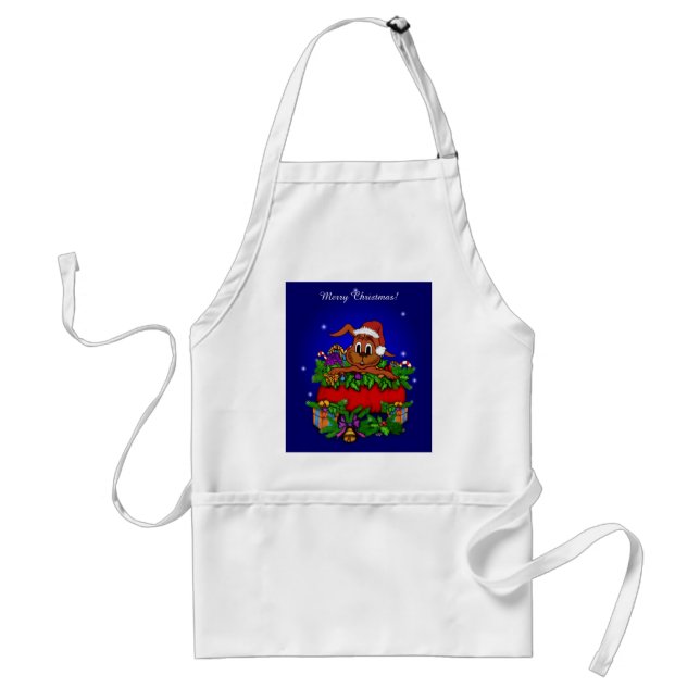 Christmas Rabbit Standard Apron (Front)