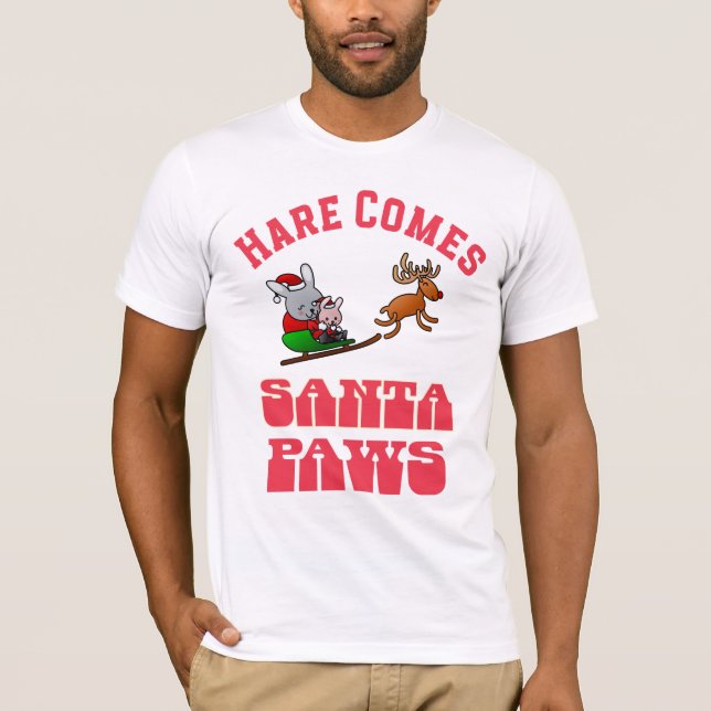  Christmas, Rabbit Themed Canvas T-Shirt (Front)