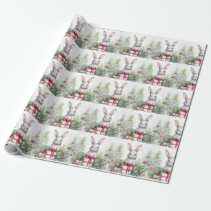 Christmas Rabbit Wrapping Paper
