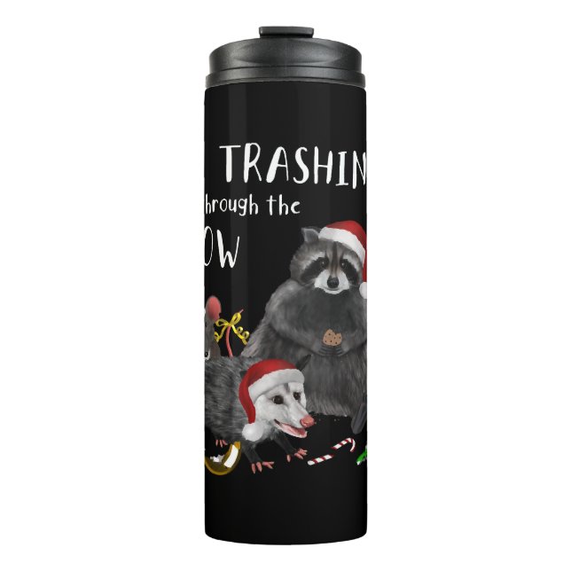 Christmas - Racoon Mouse Rat Opossum Thermal Tumbler (Front)