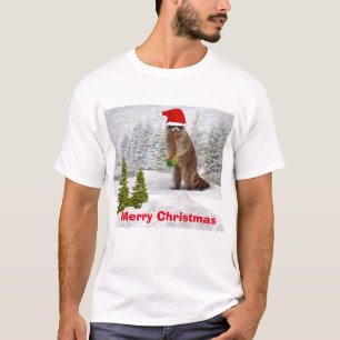 Christmas Racoon T-Shirt
