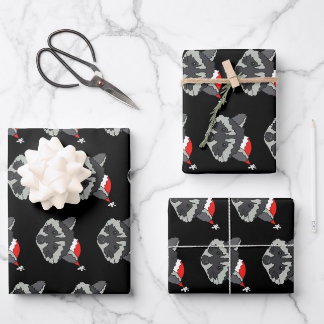 Christmas Racoon   Wrapping Paper Sheet (Front)