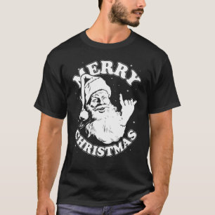 Christmas Rad Santa Shaka Surf T-Shirt