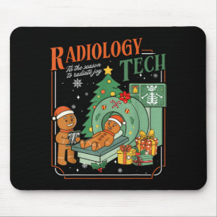 Christmas Radiology Tech Funny Gingerbread Man Rad Mouse Mat
