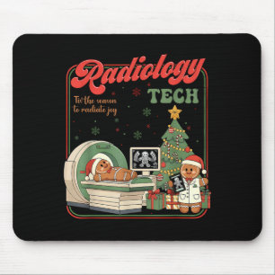 Christmas Radiology Tech Funny Gingerbread Man Rad Mouse Mat