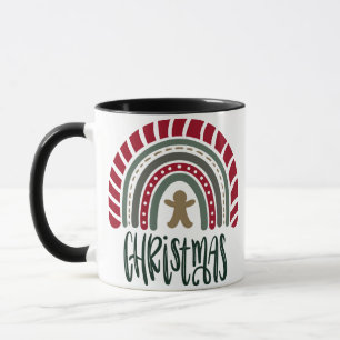 CHRISTMAS RAINBOW gingerbread Mug