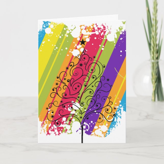Christmas Rainbow Holiday Card (Front)