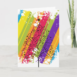 Christmas Rainbow Holiday Card