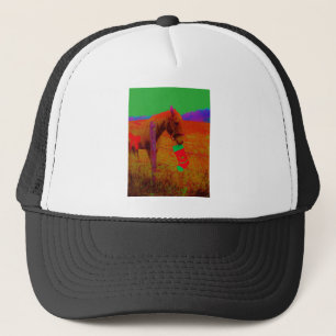 Christmas Rainbow Horse Trucker Hat