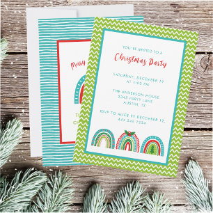 CHRISTMAS RAINBOW INVITATION