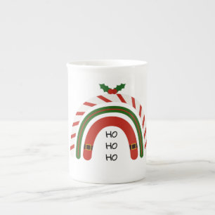 Christmas Rainbow Let it Snow BONE CHINA  Mug