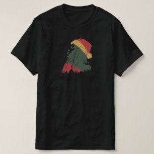 Christmas Rastafarian woman T-Shirt