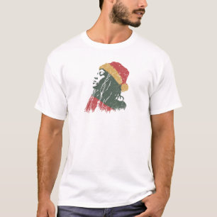 Christmas Rastafarian woman T-Shirt