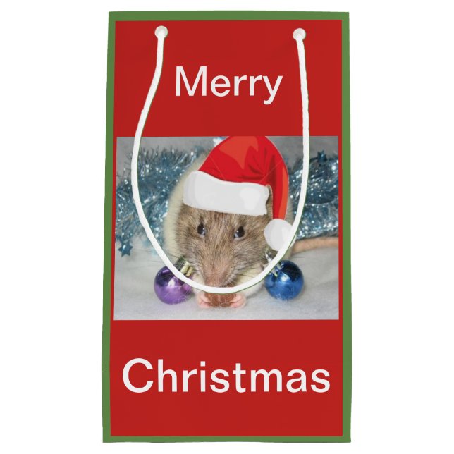 Christmas rat gift bag (Front)