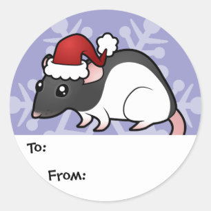 Christmas Rat Gift Tags